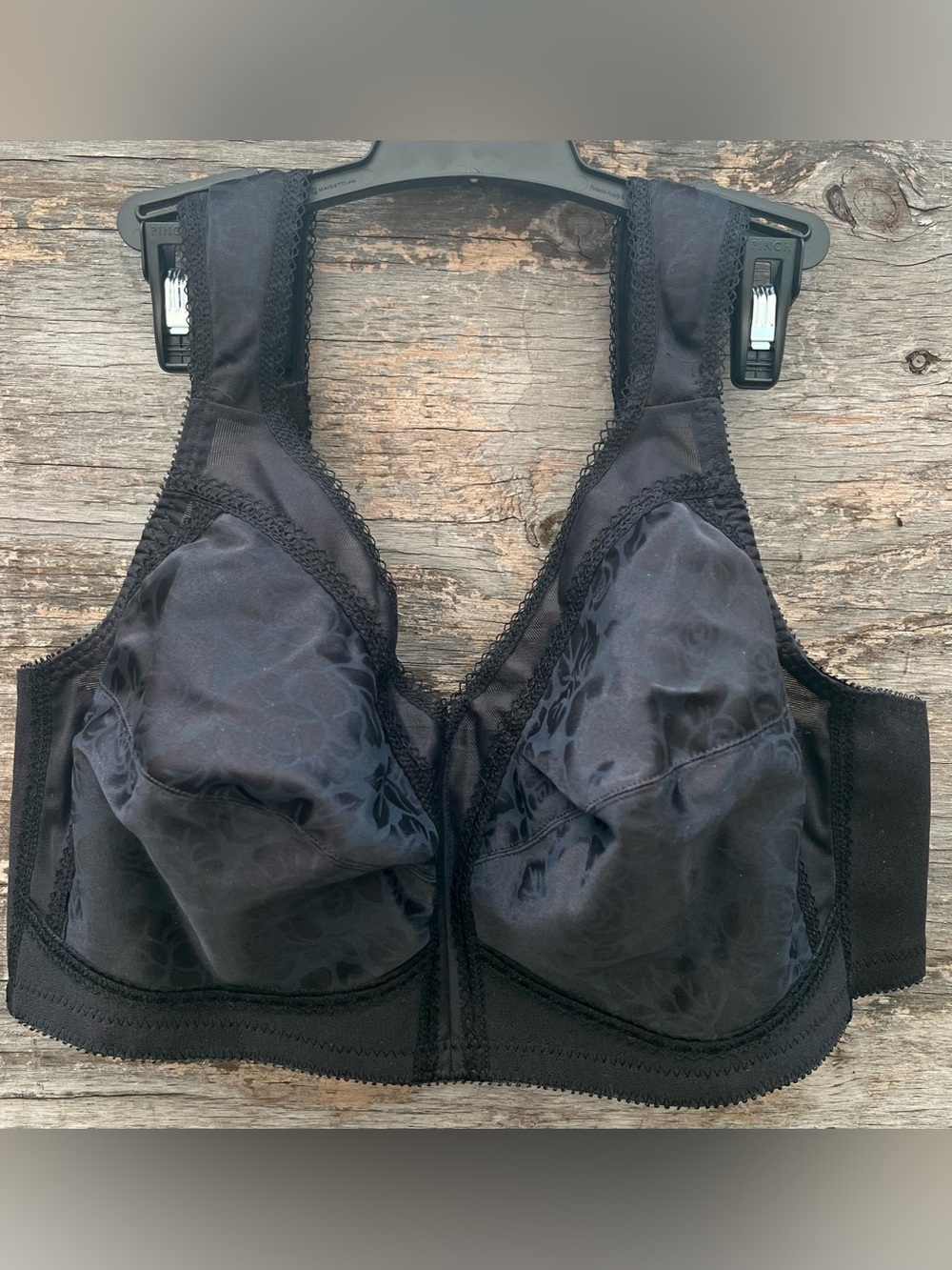 Playtex 18 Hour Ultimate Shoulder Comfort Wirefree Bra 42C Black 4693